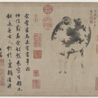 羊　油彩画 Johan_Wenzel_Peter_-